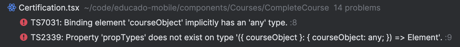 WebStorm Problems tool window