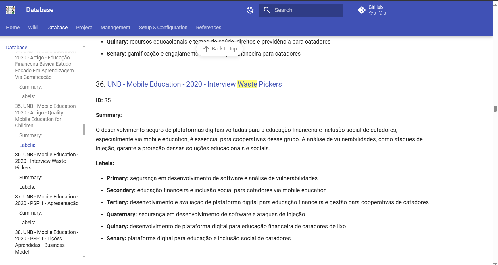fluxograma de informações EGP UnB